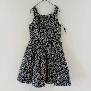 Mayada Floral Dress Monotone Sleeveless Easy to Match